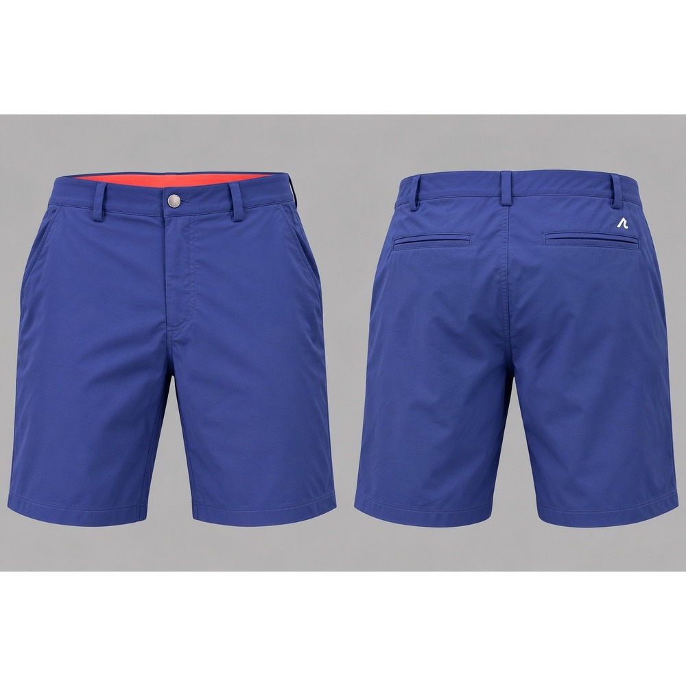 REDVANLY shorts Men's large Carter Chino Pull-On Ocean Blue Golf performance